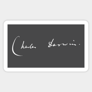 Signature of Charles Darwin, Father of Evolutionary Theory Sticker